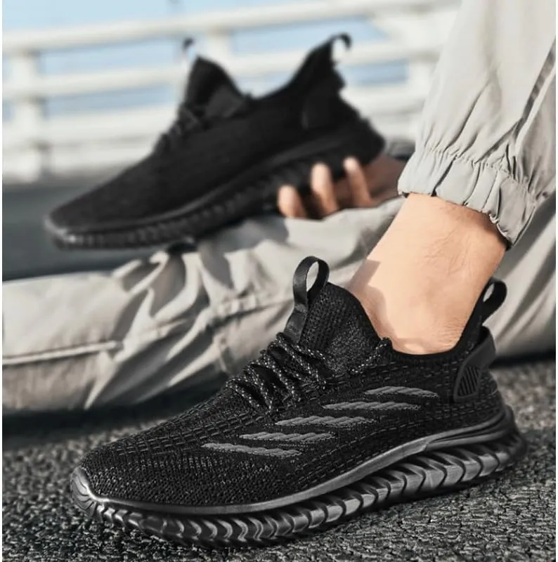 Mens Trainers Running Shoes Slip on Sneakers Tennis Gym Training Casual Workout Shoe Slip-On Shoes with Non-Slip Sole