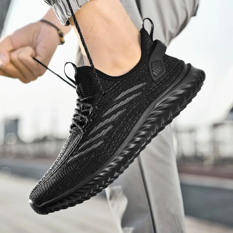 Mens Trainers Running Shoes Slip on Sneakers Tennis Gym Training Casual Workout Shoe Slip-On Shoes with Non-Slip Sole