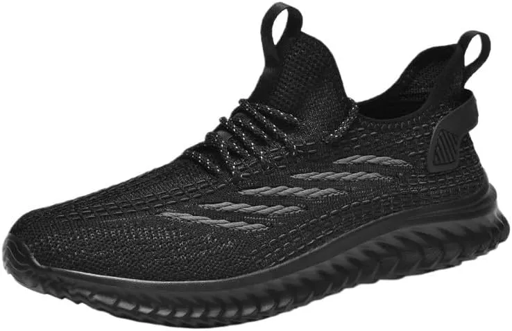 Mens Trainers Running Shoes Slip on Sneakers Tennis Gym Training Casual Workout Shoe Slip-On Shoes with Non-Slip Sole