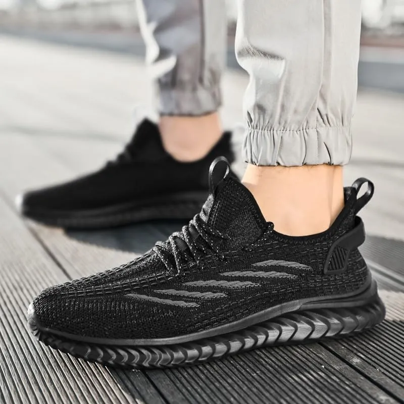 Mens Trainers Running Shoes Slip on Sneakers Tennis Gym Training Casual Workout Shoe Slip-On Shoes with Non-Slip Sole