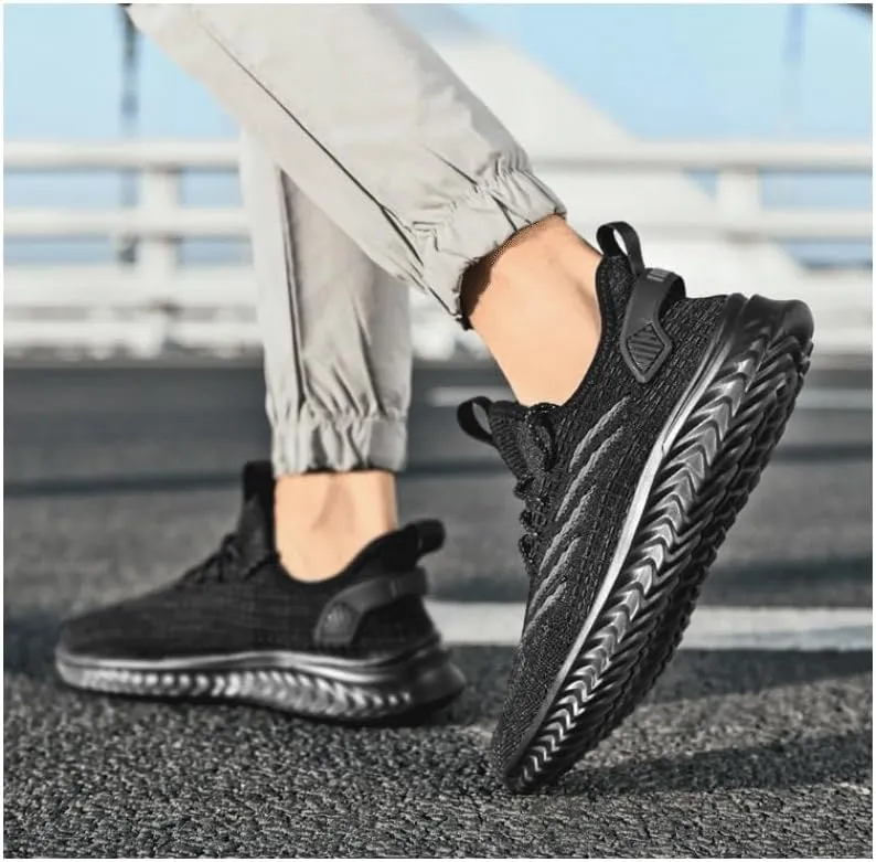 Mens Trainers Running Shoes Slip on Sneakers Tennis Gym Training Casual Workout Shoe Slip-On Shoes with Non-Slip Sole