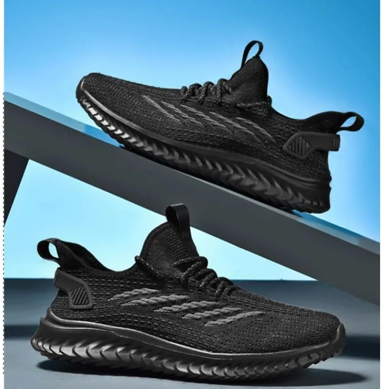 Mens Trainers Running Shoes Slip on Sneakers Tennis Gym Training Casual Workout Shoe Slip-On Shoes with Non-Slip Sole