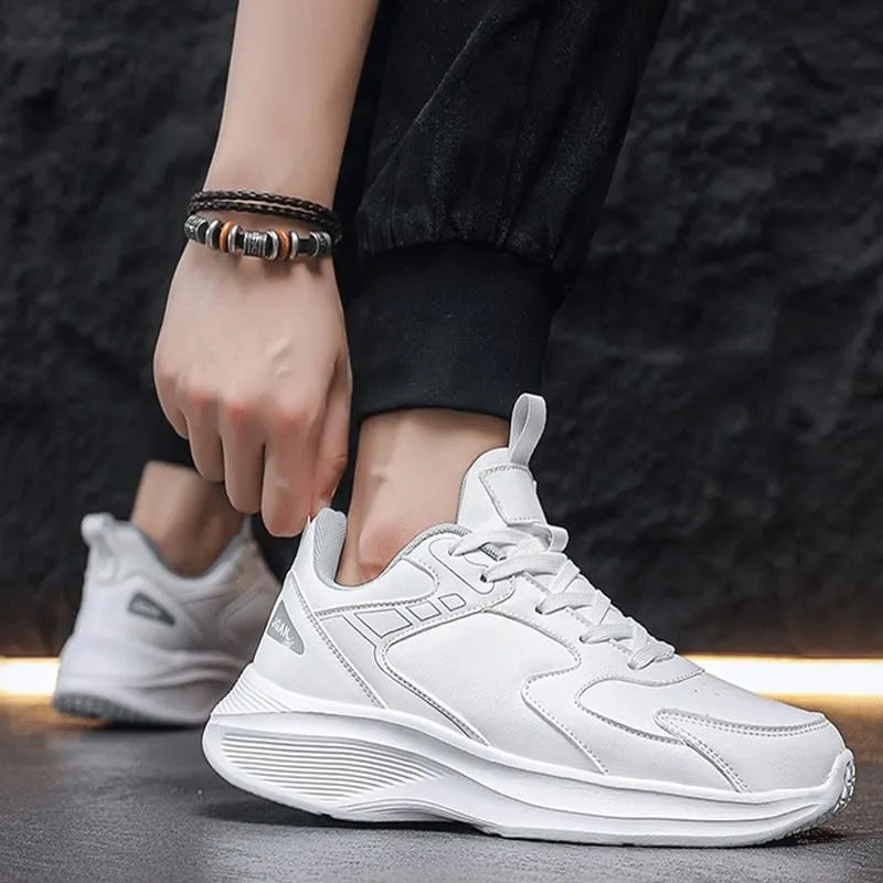 Mens Trainers Running Walking Mesh Slip On Shoes Lightweight Comfortable Badminton Gym Tennis Sneakers Non-Slip Sole