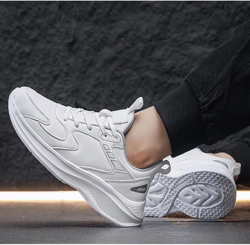 Mens Trainers Running Walking Mesh Slip On Shoes Lightweight Comfortable Badminton Gym Tennis Sneakers Non-Slip Sole