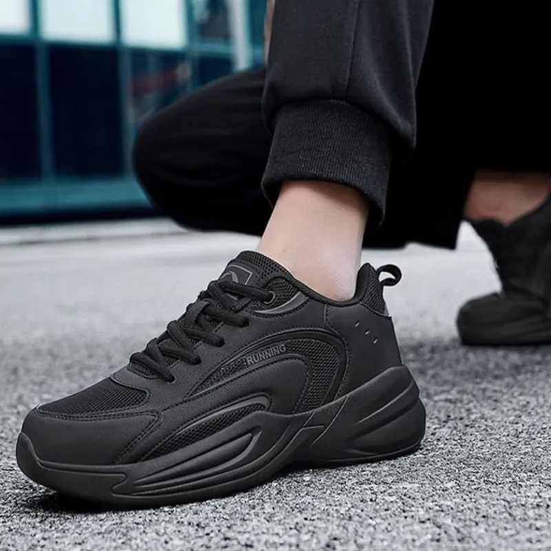 Mens Trainers Running Walking Shoes Tennis Jogging Gym Fitness Sneakers Slip-On Shoes with Non-Slip Sole