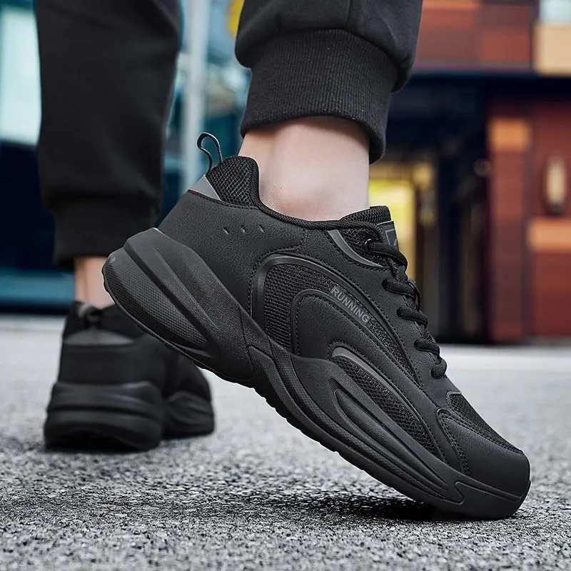 Mens Trainers Running Walking Shoes Tennis Jogging Gym Fitness Sneakers Slip-On Shoes with Non-Slip Sole