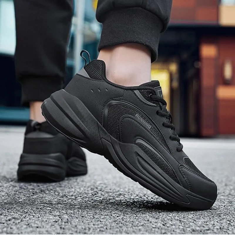 Mens Trainers Running Walking Shoes Tennis Jogging Gym Fitness Sneakers Slip-On Shoes with Non-Slip Sole