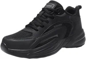 Mens Trainers Running Walking Shoes Tennis Jogging Gym Fitness Sneakers Slip-On Shoes with Non-Slip Sole