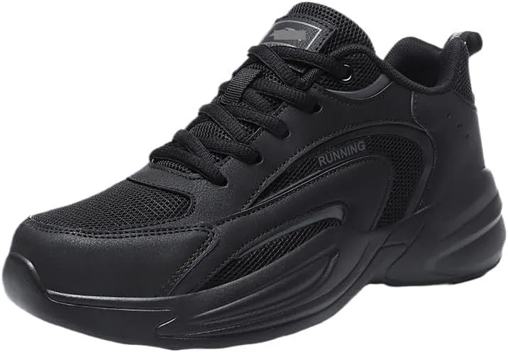 Mens Trainers Running Walking Shoes Tennis Jogging Gym Fitness Sneakers Slip-On Shoes with Non-Slip Sole