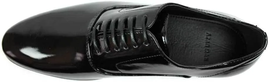 Men's Tuxedo Shoes Patent Leather Traditional Round Toe Lace Up Oxfords AZAR