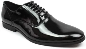Men's Tuxedo Shoes Patent Leather Traditional Round Toe Lace Up Oxfords AZAR