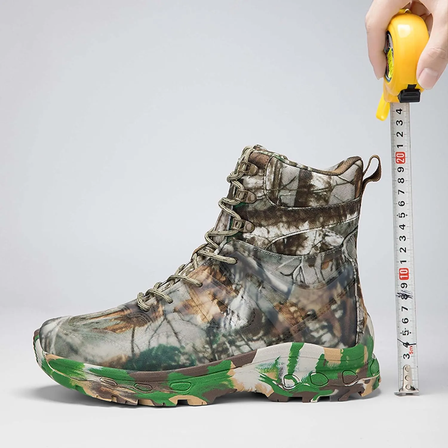 Men's Waterproof Anti-slip Wear-resistant Hiking Boots Military Training Boots Outdoor Hiking Breathable Boots high-top Lace-up Combat Boots Comfortable Work Boots