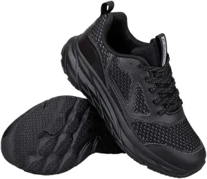 Mens Women Trainers Running Walking Mesh Slip On Shoes Lightweight Comfortable Badminton Gym Tennis Sneakers Non-Slip Sole