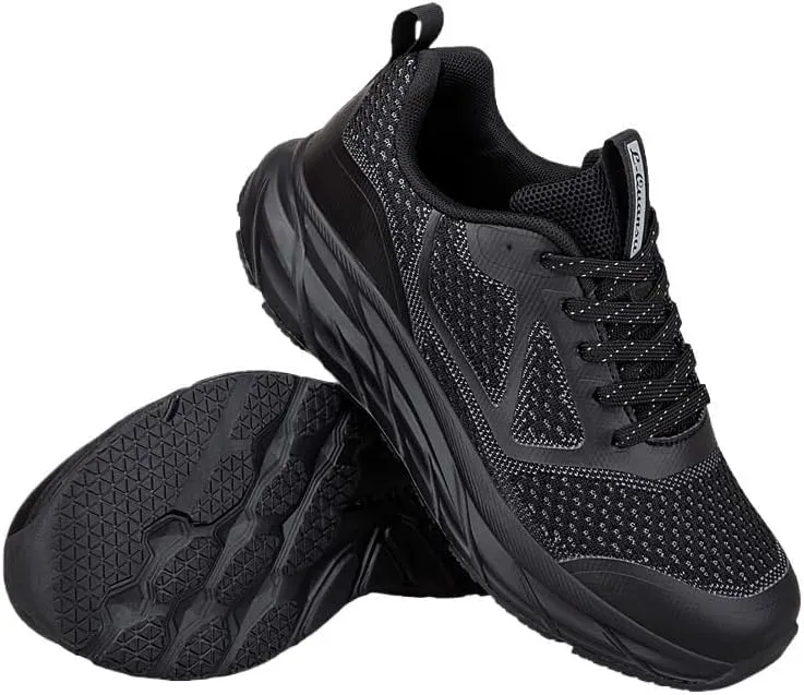 Mens Women Trainers Running Walking Mesh Slip On Shoes Lightweight Comfortable Badminton Gym Tennis Sneakers Non-Slip Sole