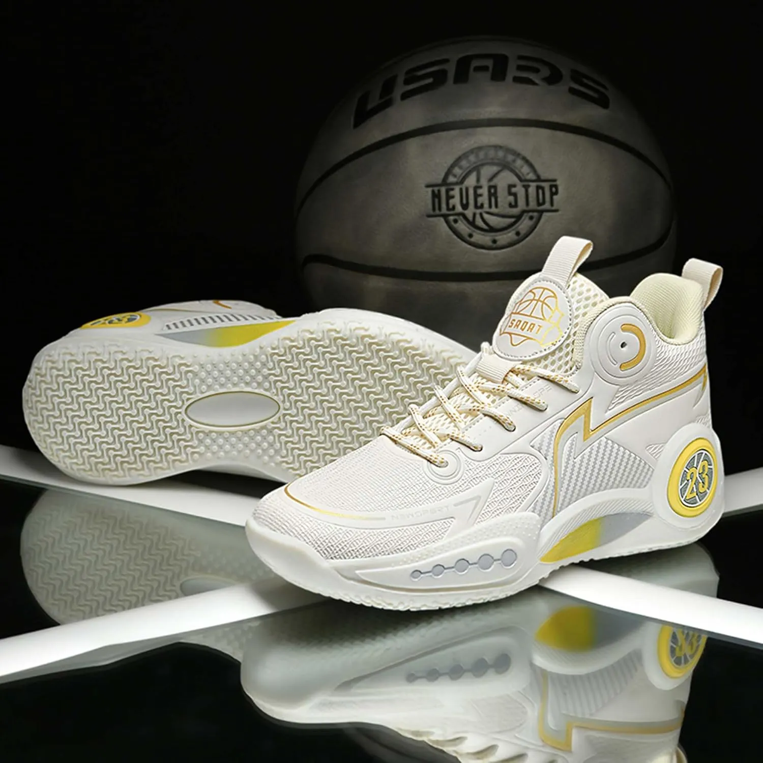 Men's Women's Basketball Shoes Anti-Slip Professional Training Running Sneakers Outdoor Casual Walking Tennis Shoes