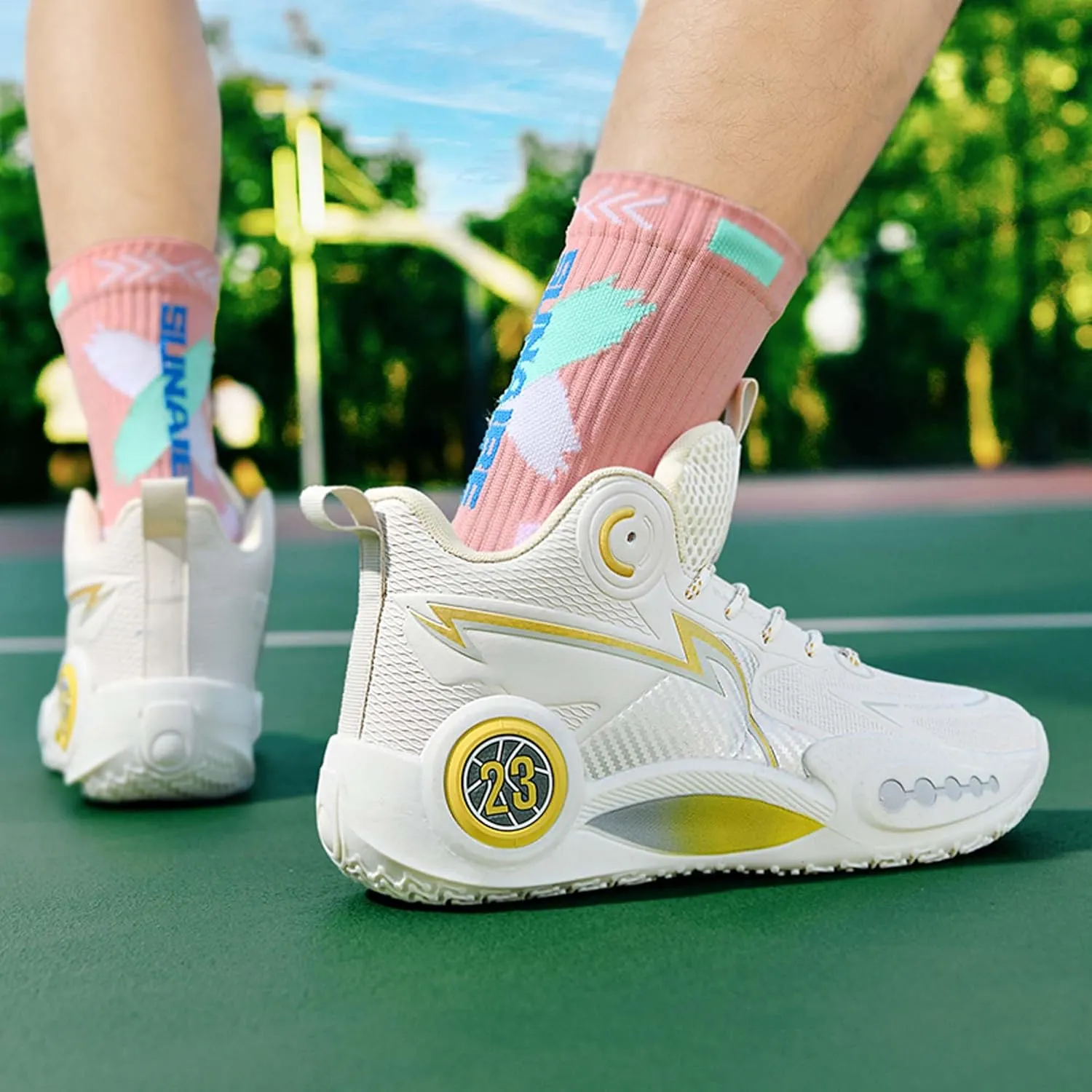 Men's Women's Basketball Shoes Anti-Slip Professional Training Running Sneakers Outdoor Casual Walking Tennis Shoes