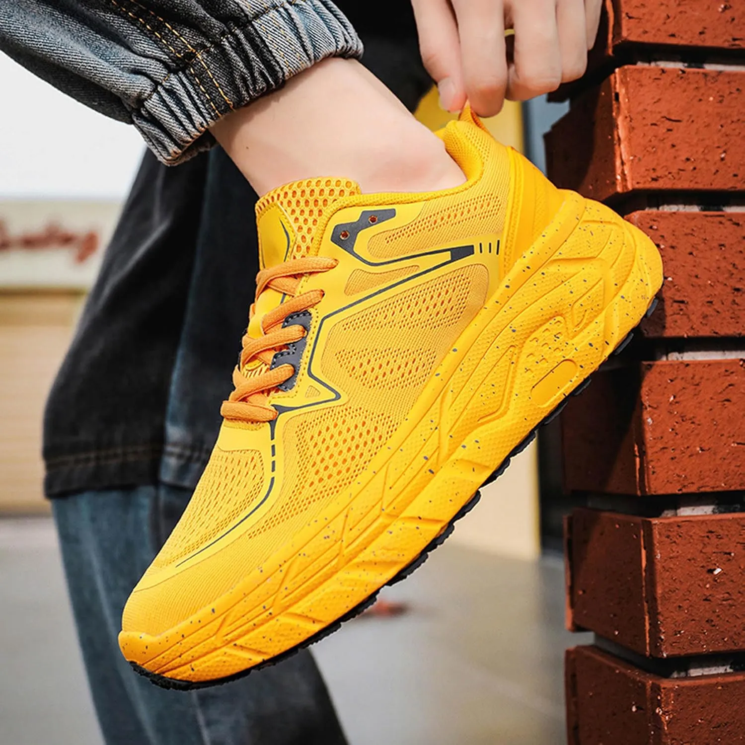 Men's Women's High Top Graffiti Anti Slip Arch Support Casual Sports Basketball Shoes, Men's Breathable Fitness Cushioning Training Running Shoes