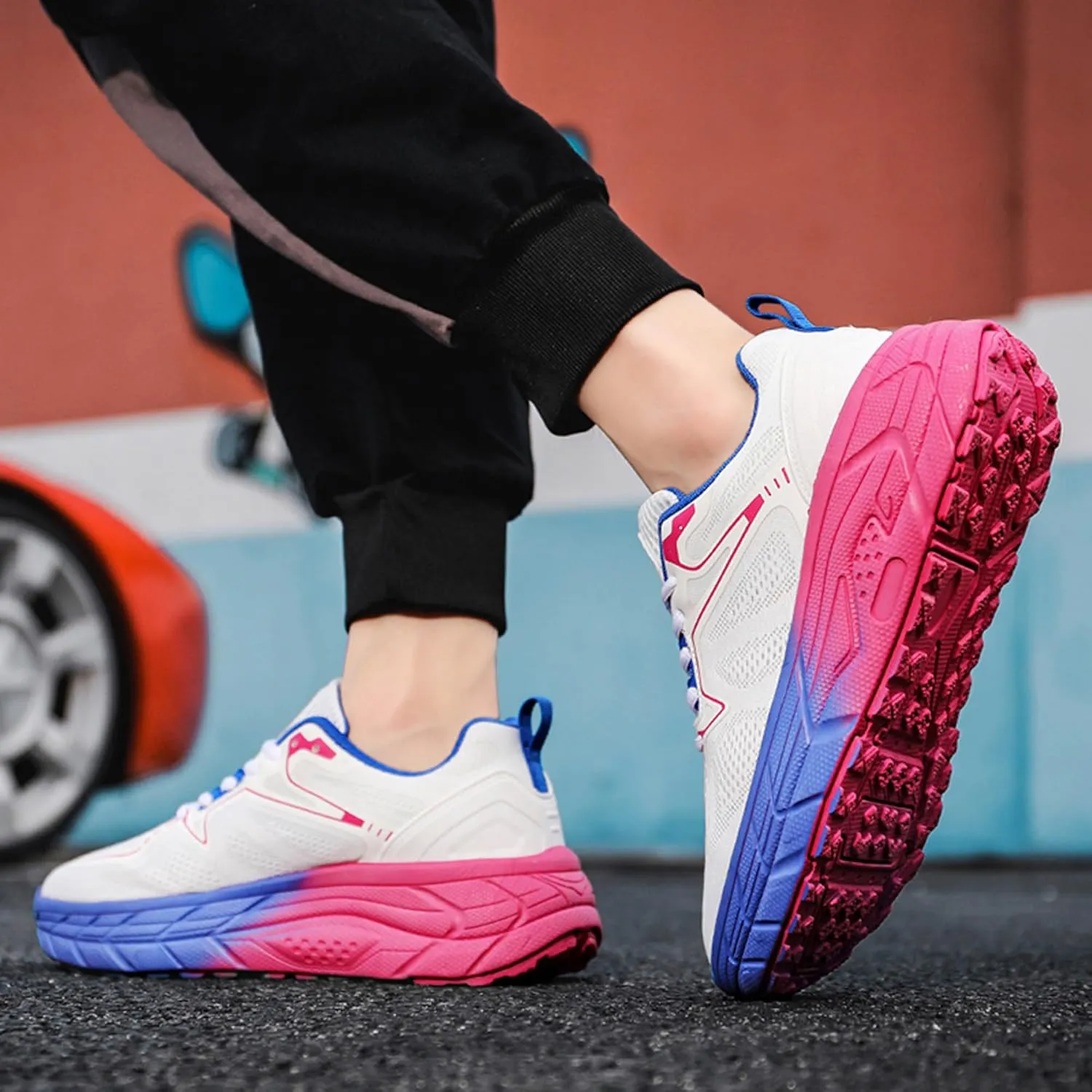 Men's Women's High Top Graffiti Anti Slip Arch Support Casual Sports Basketball Shoes, Men's Breathable Fitness Cushioning Training Running Shoes