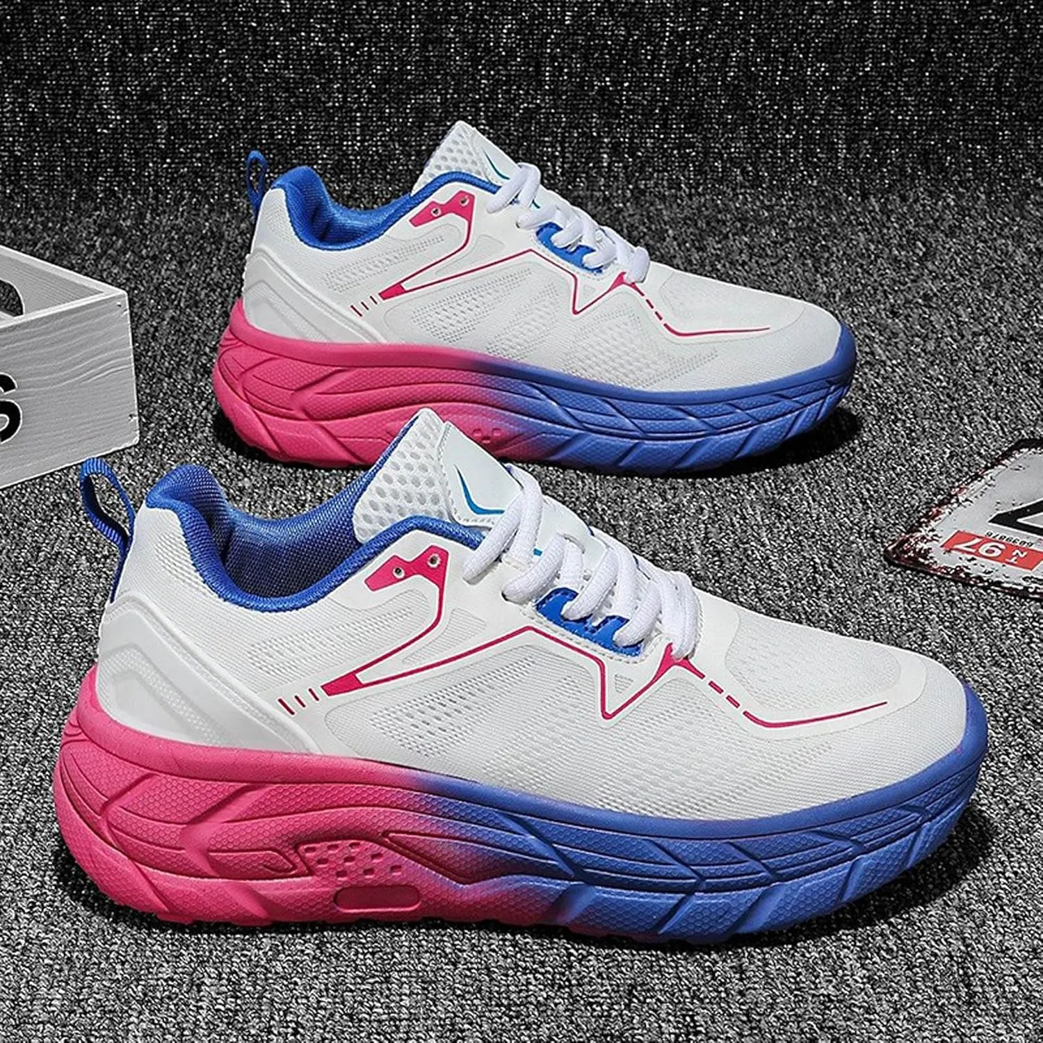 Men's Women's High Top Graffiti Anti Slip Arch Support Casual Sports Basketball Shoes, Men's Breathable Fitness Cushioning Training Running Shoes
