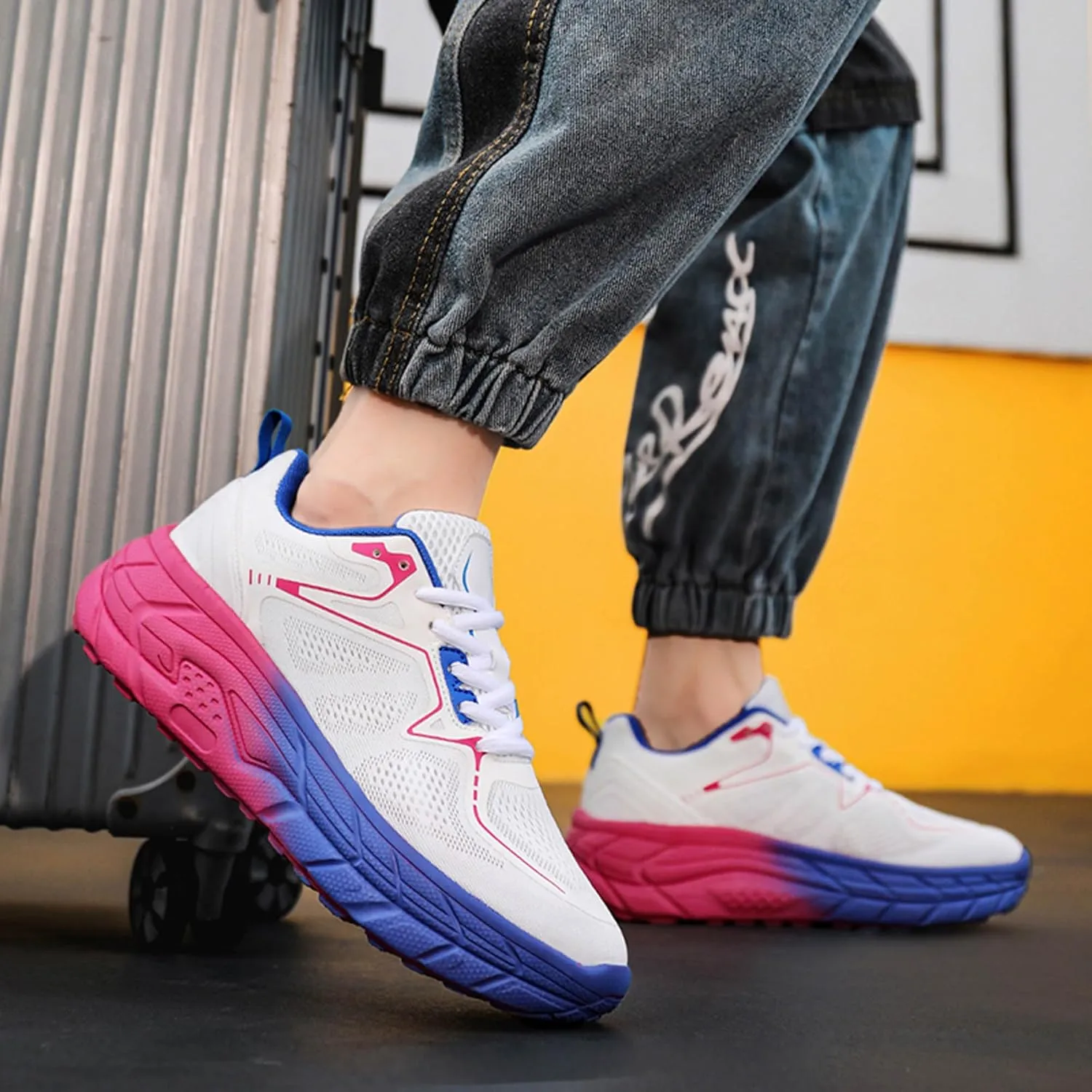 Men's Women's High Top Graffiti Anti Slip Arch Support Casual Sports Basketball Shoes, Men's Breathable Fitness Cushioning Training Running Shoes