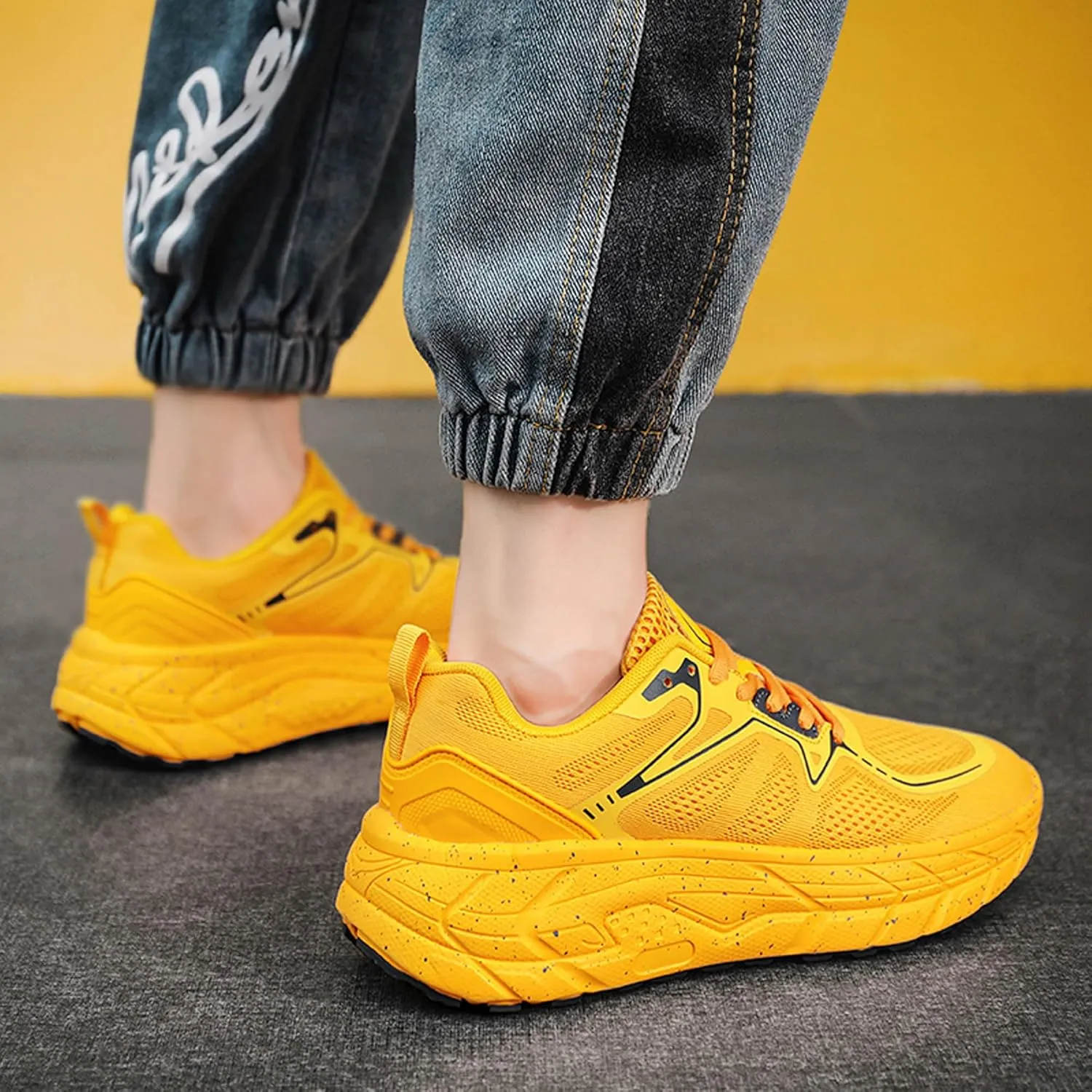 Men's Women's High Top Graffiti Anti Slip Arch Support Casual Sports Basketball Shoes, Men's Breathable Fitness Cushioning Training Running Shoes