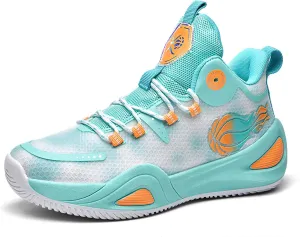 Men's Women's High Top Graffiti Anti Slip Training Basketball Shoes, Arch Support Casual Breathable Sports Running Shoes, Fitness Cushioning Walking Jogging Shoes