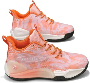 Men's Women's Multi-Color Graffiti Mesh Lightweight Anti Slip Arch Support Casual Training Sports Basketball Shoes, Comfortable Wide Version Road Running Shoes, Street Youth Team Athletic Shoes