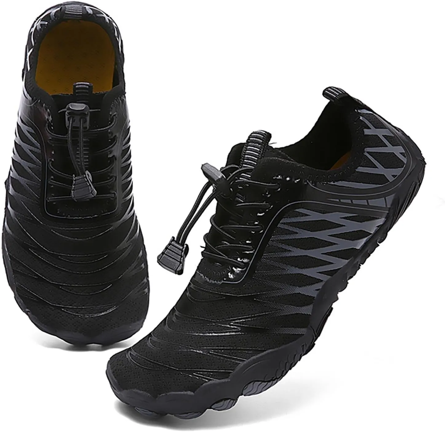 Mens Womens Water Shoes Non Slip Quick-Dry,Aqua Shoes Barefoot for Beach Surf Hiking Pool Water Sports Couple Summer Hiking Gym Fitness Lghtweight Breathable Sneakers Indoor Comfy Thick Shoe