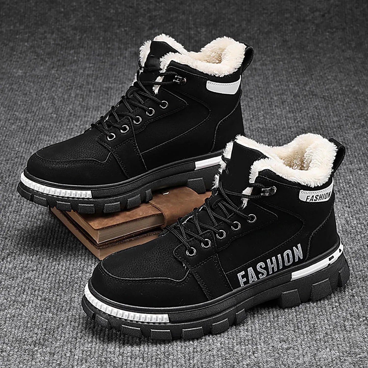 Mens Work Boots Composite Hiking Sneakers Warm Ankle Womens Workout Shoes Insulated Composite Safety Toe Waterproof Industrial Casual Hike Grounded Footwear