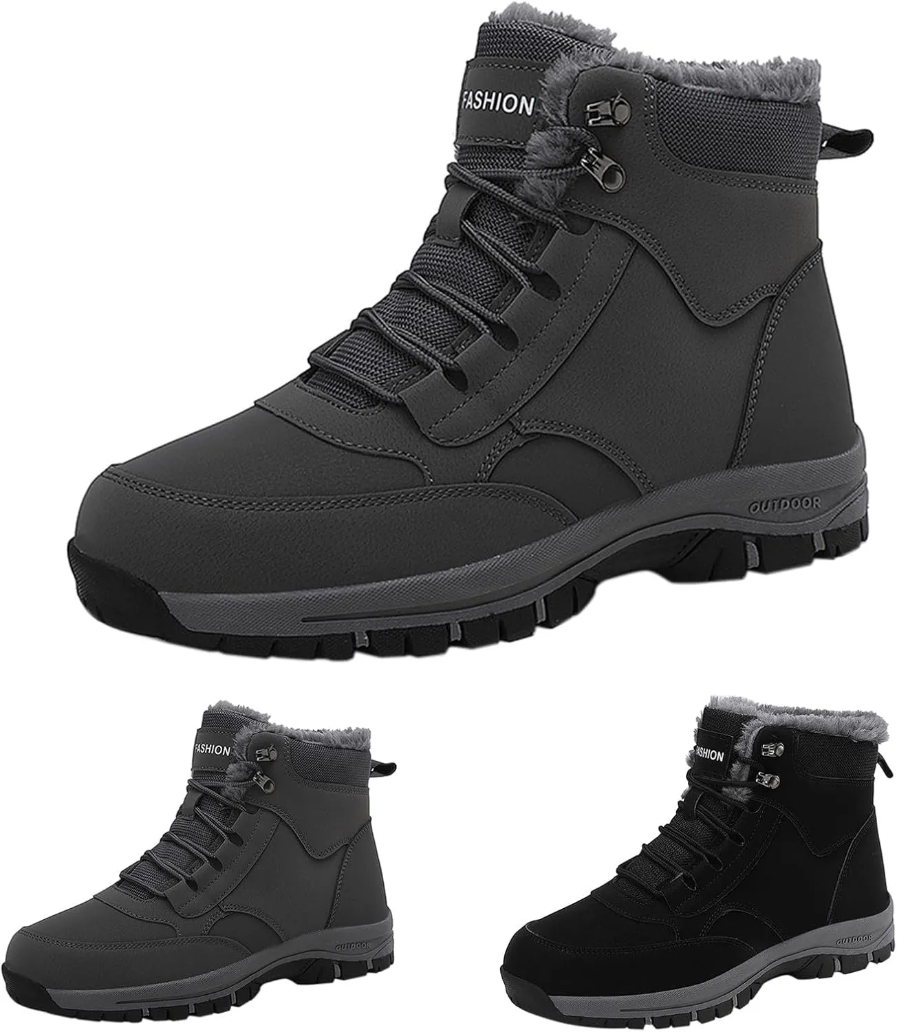 Mens Work Boots Composite Hiking Sneakers Warm Ankle Womens Workout Shoes Insulated Composite Safety Toe Waterproof Industrial Casual Hike Grounded Footwear