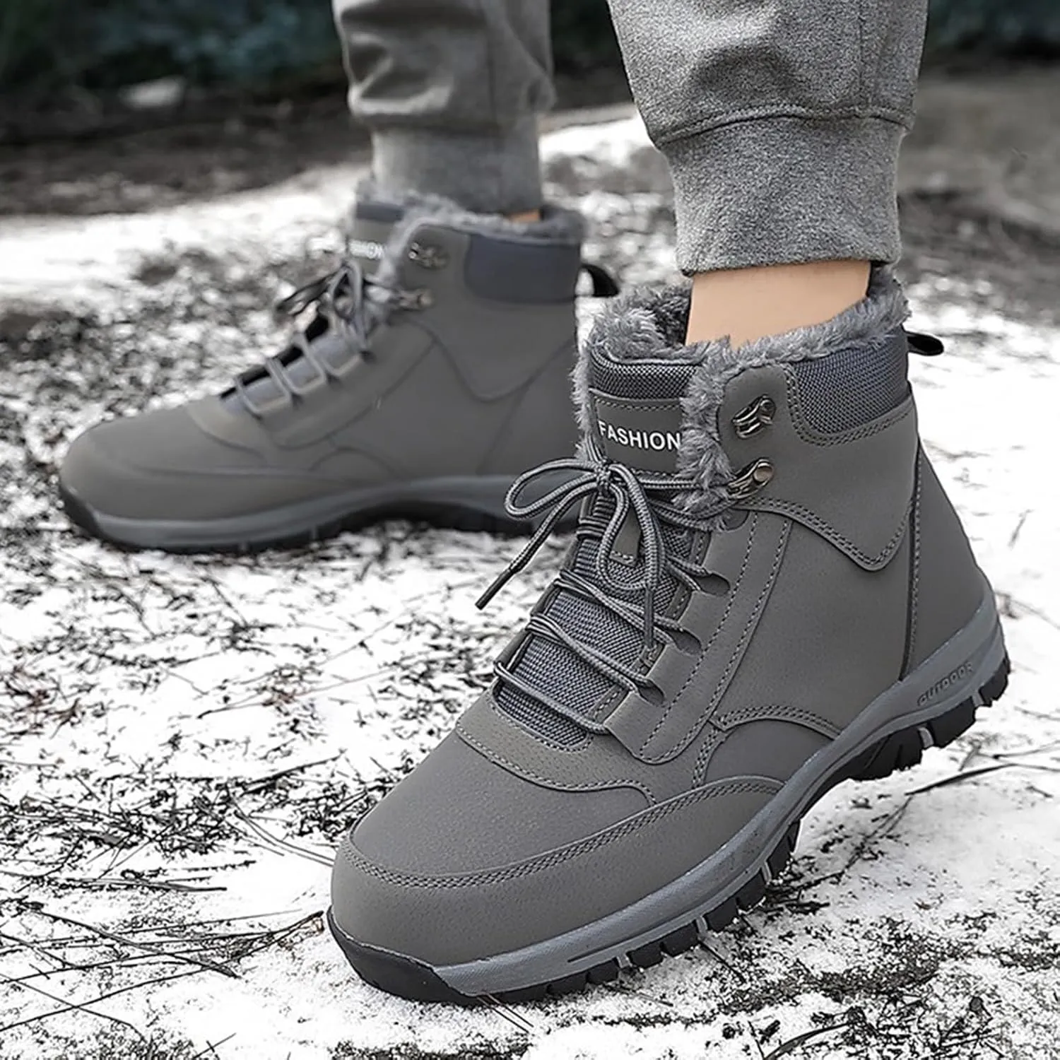 Mens Work Boots Composite Hiking Sneakers Warm Ankle Womens Workout Shoes Insulated Composite Safety Toe Waterproof Industrial Casual Hike Grounded Footwear