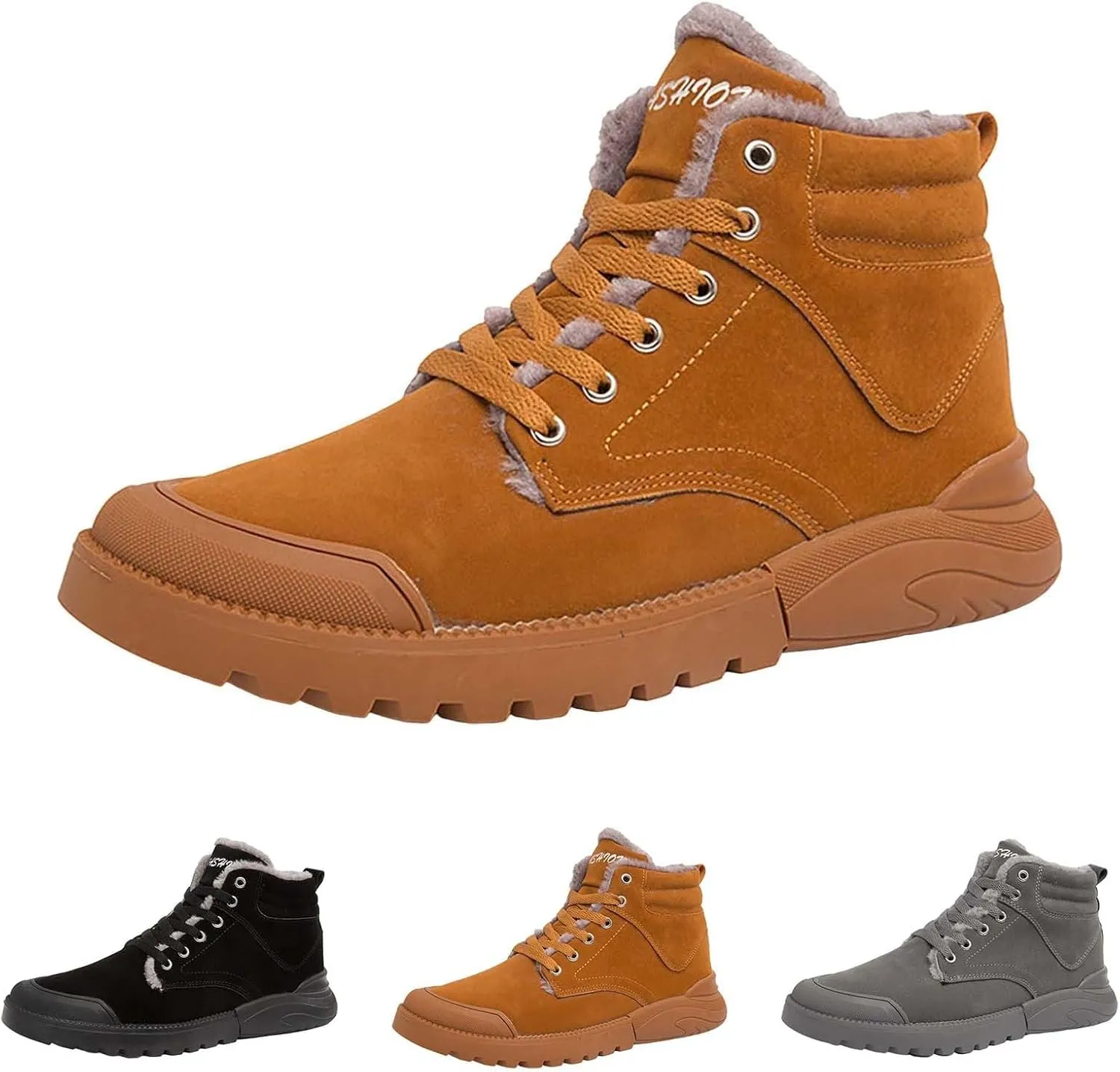 Mens Work Boots Composite Hiking Sneakers Warm Ankle Womens Workout Shoes Insulated Composite Safety Toe Waterproof Industrial Casual Hike Grounded Footwear