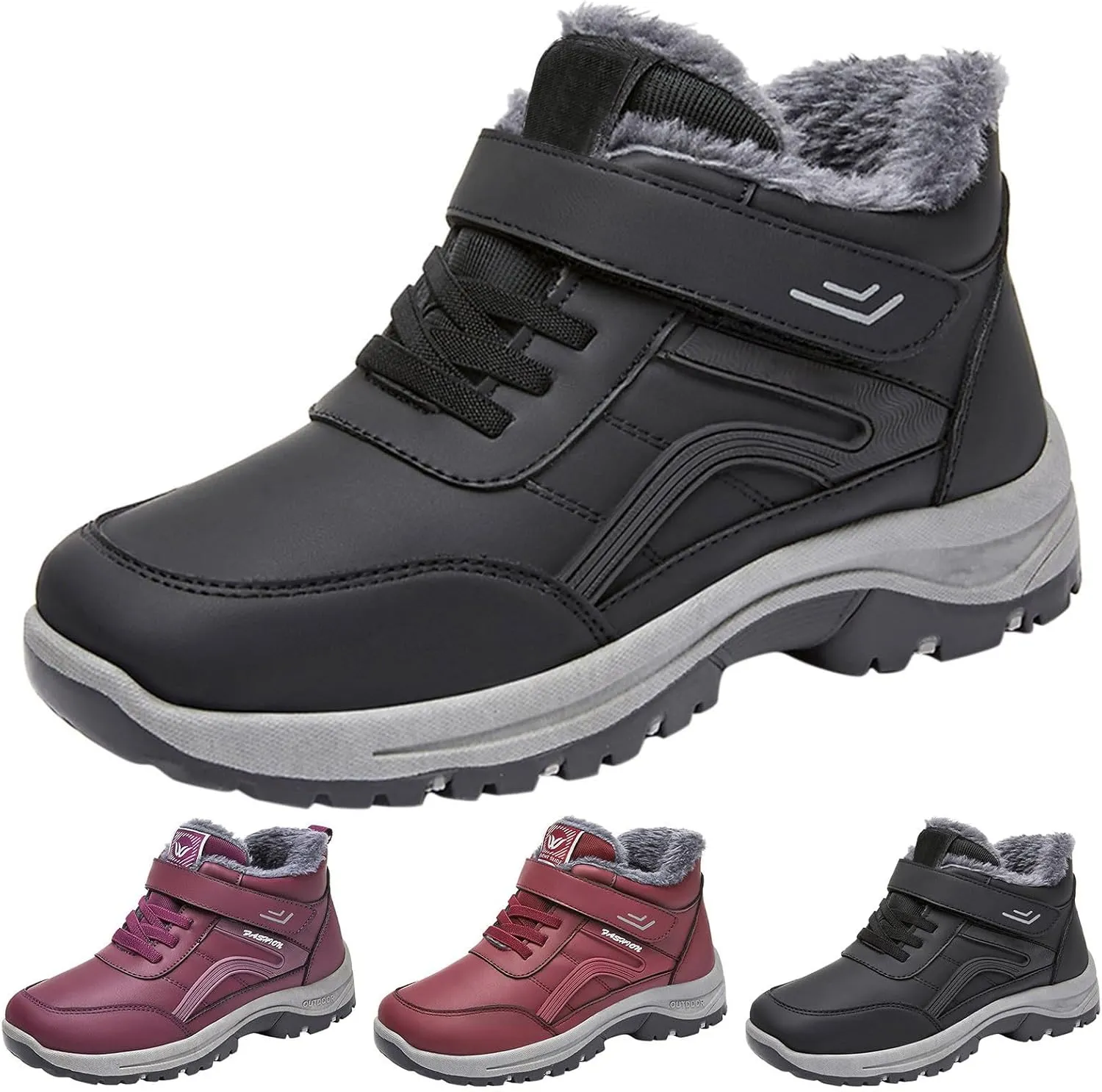 Men's Work Boots Steel Toe Hiking Sneakers Ankle Ladies Working Shoes for Women Composite Toe Winter Outdoor Botas Waterproof Non Slip Hike Grounded Footwear
