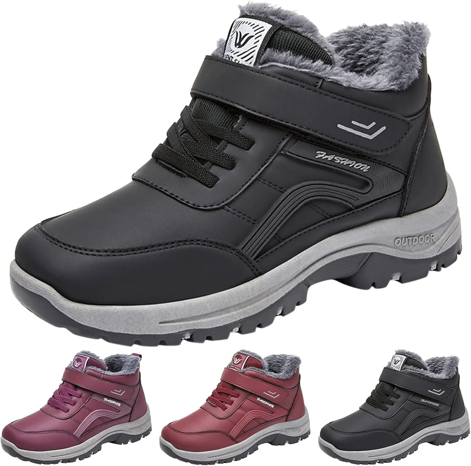 Men's Work Boots Steel Toe Hiking Sneakers Ankle Ladies Working Shoes for Women Composite Toe Winter Outdoor Botas Waterproof Non Slip Hike Grounded Footwear