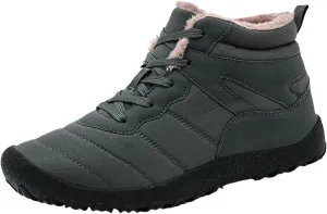 Men's Work Boots with Zipper Hiking Sneakers Shoes with Hook Loop Women Safety Toe Shoes Non-Slip Winter Backpacking Snow Botas Warm Water Hike Grounded Footwear