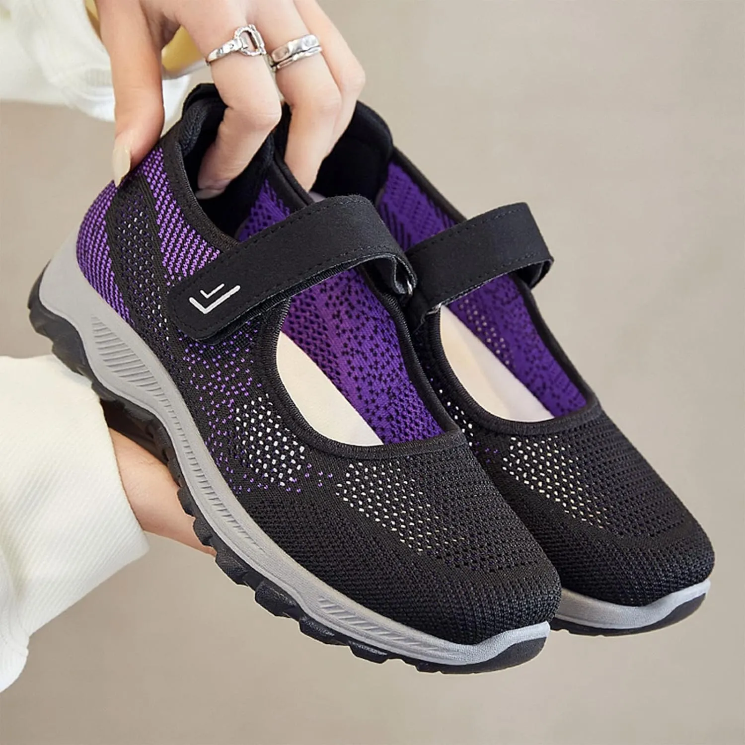 Orthopedic Casual Sneakers for Women Slip On Walking Shoes with Arch Support Comfortable Loafers Plantar Fasciitis Relief Foot Heel Pain Diabetic