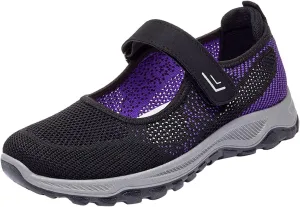 Orthopedic Casual Sneakers for Women Slip On Walking Shoes with Arch Support Comfortable Loafers Plantar Fasciitis Relief Foot Heel Pain Diabetic