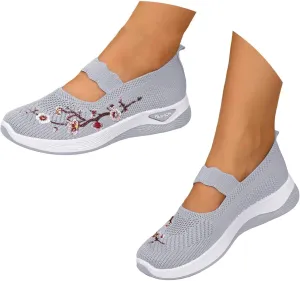 Orthopedic Shoes for Women, Comfortable Wear Orthowear Sneakers Breathable Mesh Casual Footwear Walking Running Sneakers with Arch Support Soft Comfy Cushion ﻿