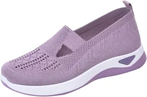 Orthopedic Slip On Loafers for Women with Arch Support Comfortable Walking Shoes Casual Sneakers for Plantar Fasciitis Foot Heel Pain Relief Swollen Feet