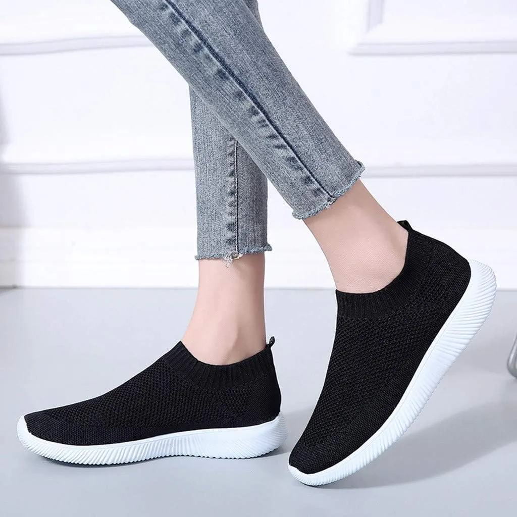 Orthopedic Slip On Shoes for Women Casual Walking Sneakers with Arch Support Comfortable Loafers Plantar Fasciitis Relief Foot Pain Diabetic Swollen Feet