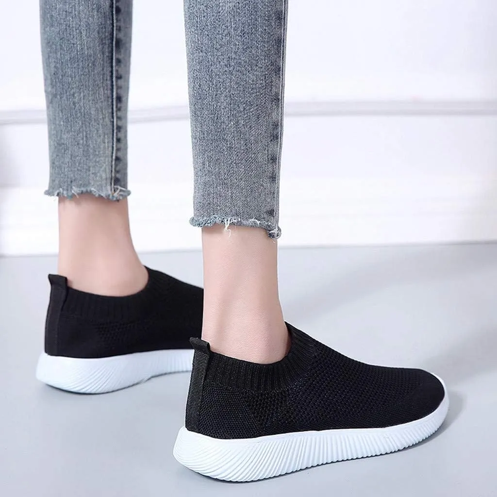 Orthopedic Slip On Shoes for Women Casual Walking Sneakers with Arch Support Comfortable Loafers Plantar Fasciitis Relief Foot Pain Diabetic Swollen Feet