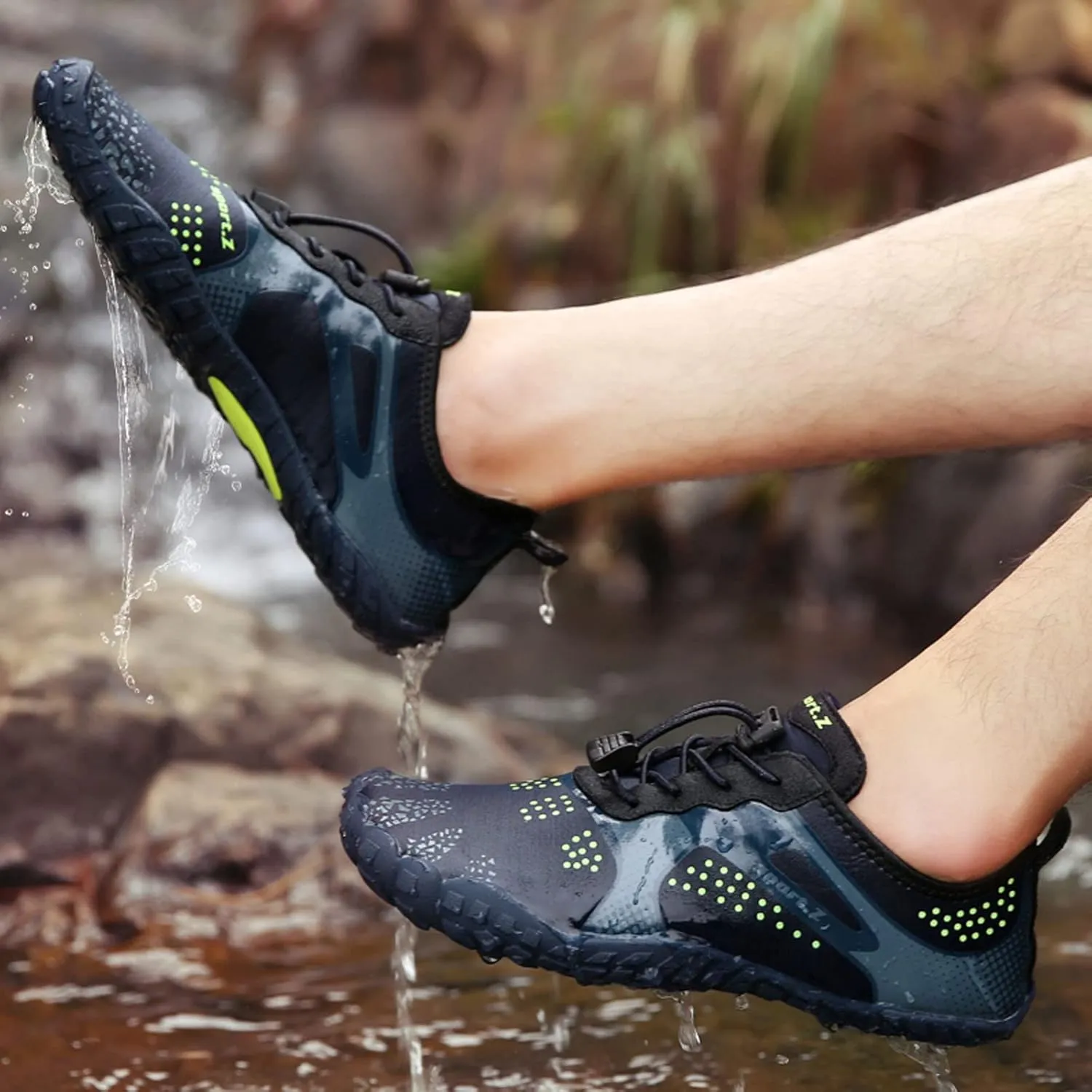 Outdoor Couple Women Men Mountaineering Casual Sport Shoes Strap Beach Running Breathable Soft Bottom Sneaker Laces Mens