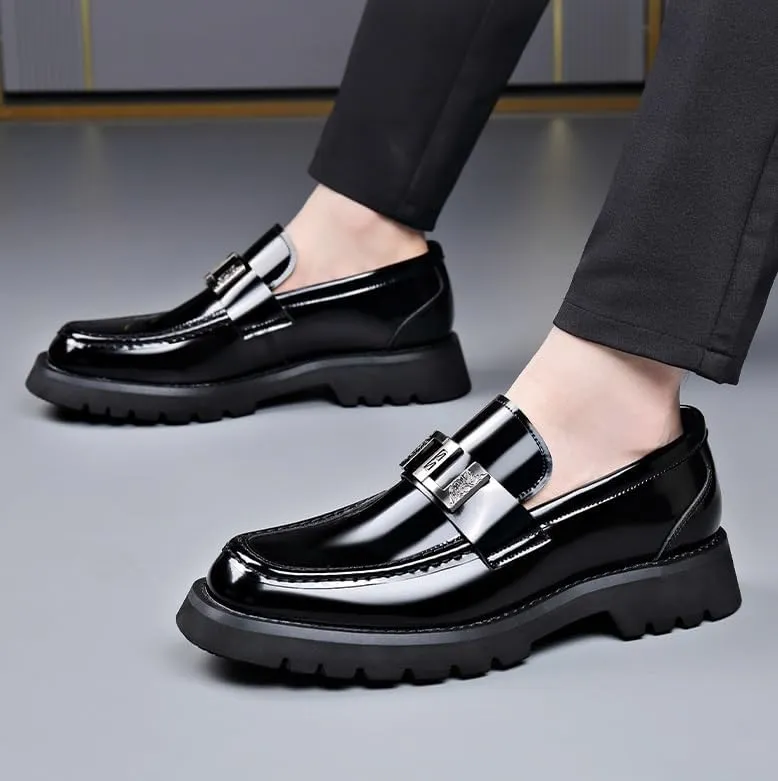 Oxfords Shoes Men's Lace-up Oxfords Office Genuine Leather Mens Dress Casual Shoes