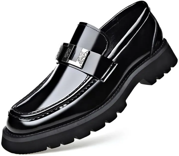 Oxfords Shoes Men's Lace-up Oxfords Office Genuine Leather Mens Dress Casual Shoes