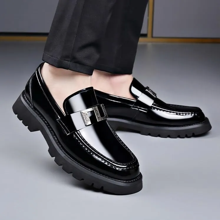 Oxfords Shoes Men's Lace-up Oxfords Office Genuine Leather Mens Dress Casual Shoes