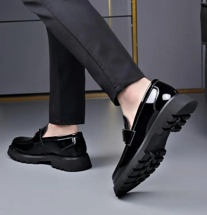 Oxfords Shoes Men's Lace-up Oxfords Office Genuine Leather Mens Dress Casual Shoes