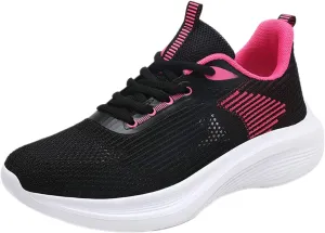 Plantar Fasciitis Work Shoes Women Non Slip Slip On Shoes for Women Size 8 1/2 Black Sneakers for Women Comfortable Stylish Womens Shoes Sneakers Wide Zapatos De Mujer Para Correr