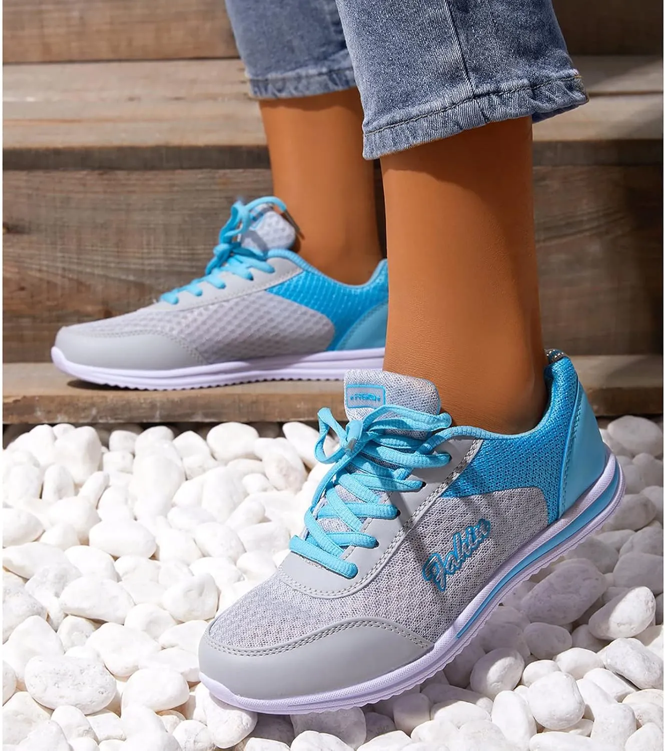 Running Shoes for Men Mesh Breathable Brown Casual Shoes Dress Sneakers Women's Walking Lightweight Tennis Basketball Shoe Grip Casual Loafers