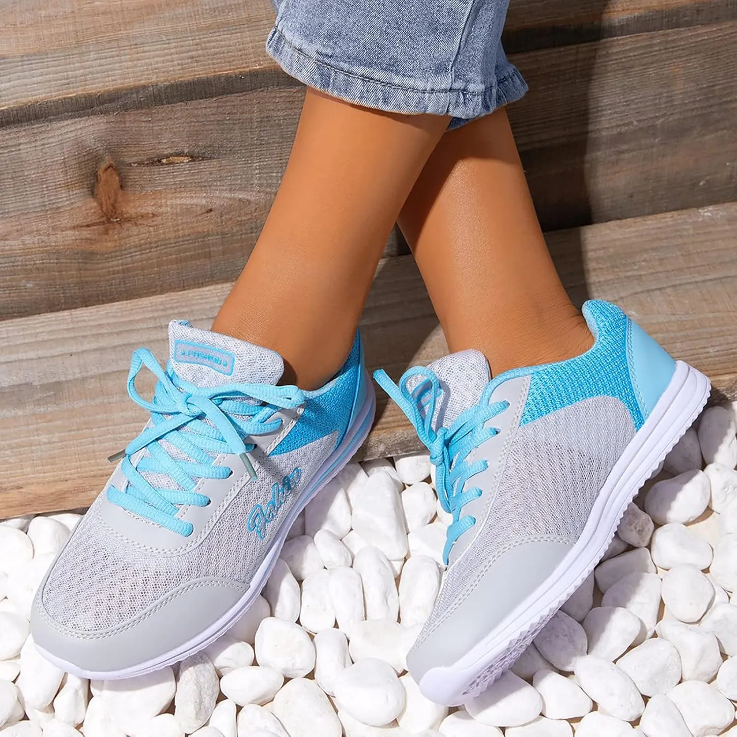 Running Shoes for Men Mesh Breathable Brown Casual Shoes Dress Sneakers Women's Walking Lightweight Tennis Basketball Shoe Grip Casual Loafers