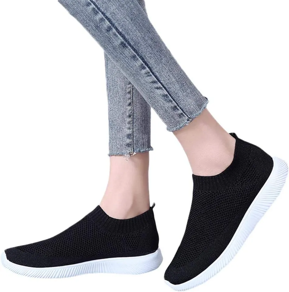 Running Shoes Women Sneakers Tennis Workout Walking Gym Lightweight Business Casual Shoes Women Womens Slip On Loafers White Women's Sneakers